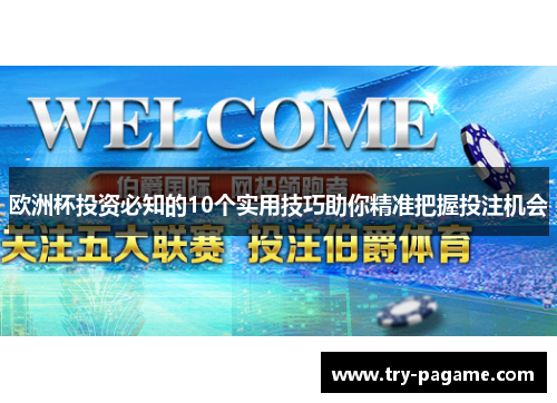 欧洲杯投资必知的10个实用技巧助你精准把握投注机会 欧洲杯投资必知的10个实用技巧助你精准把握投注机会