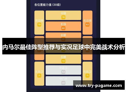 内马尔最佳阵型推荐与实况足球中完美战术分析 内马尔最佳阵型推荐与实况足球中完美战术分析